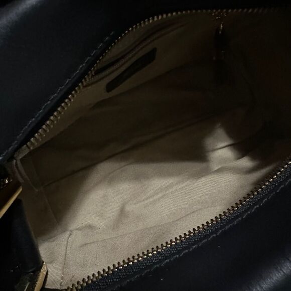 J. Crew Black Leather Harper Mini Satchel Crossbody - Picture 9 of 9